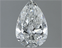 Natural Diamond 1.00 Carats, Pear with  Cut, F Color, SI2 Clarity and Certified by IGI
