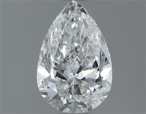 Picture of Natural Diamond 1.00 Carats, Pear with  Cut, F Color, SI2 Clarity and Certified by IGI