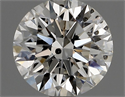 Natural Diamond 0.91 Carats, Round with Excellent Cut, F Color, SI1 Clarity and Certified by IGI