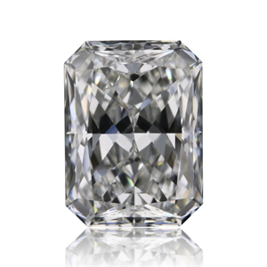 Picture of Natural Diamond 0.71 Carats, Radiant with  Cut, F Color, VVS2 Clarity and Certified by GIA