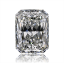 Natural Diamond 0.71 Carats, Radiant with  Cut, F Color, VVS2 Clarity and Certified by GIA
