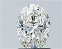 Natural Diamond 1.20 Carats, Oval with  Cut, H Color, IF Clarity and Certified by IGI
