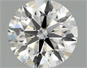Lab Grown Diamond 1.28 Carats, Round with Excellent Cut, F Color, VS1 Clarity and Certified by IGI