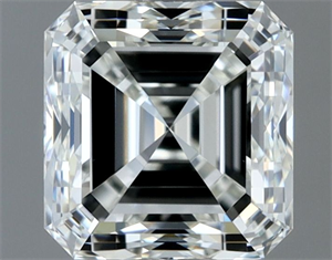 Picture of Natural Diamond 1.00 Carats, Asscher with  Cut, H Color, VVS1 Clarity and Certified by IGI