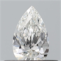 Natural Diamond 0.23 Carats, Pear with  Cut, G Color, VVS2 Clarity and Certified by GIA