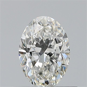 Picture of Natural Diamond 0.50 Carats, Oval with  Cut, H Color, VS2 Clarity and Certified by GIA