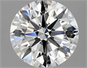 Diamante Natural 1.52 quilates, Redondo , Color F, claridad VVS2 y certificado GIA