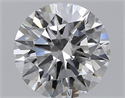 Natural Diamond 3.73 Carats, Round with Excellent Cut, F Color, VS2 Clarity and Certified by GIA
