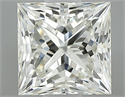Natural Diamond 0.70 Carats, Princess with  Cut, K Color, VS2 Clarity and Certified by GIA
