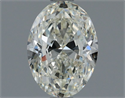 Natural Diamond 0.91 Carats, Oval with  Cut, I Color, VVS2 Clarity and Certified by IGI