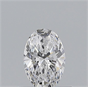 Natural Diamond 0.50 Carats, Oval with  Cut, D Color, VVS2 Clarity and Certified by GIA