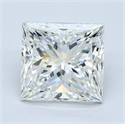 Natural Diamond 7.01 Carats, Princess with  Cut, H Color, VVS2 Clarity and Certified by GIA