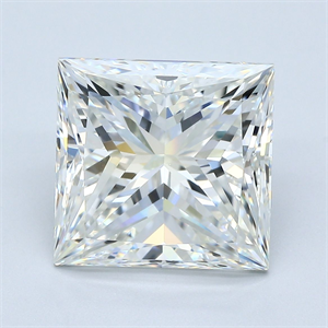 Foto Diamante Natural 7.01 quilates, Princesa , Color H, claridad VVS2 y certificado GIA de