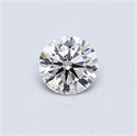 Diamante Natural 0.40 quilates, Redondo , Color D, claridad VVS2 y certificado GIA