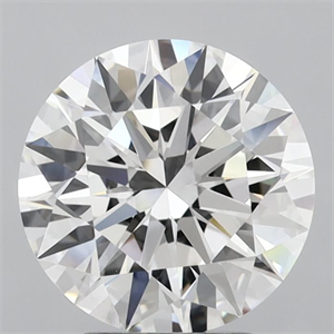 Picture of Lab Grown Diamond 3.52 Carats, Round with Ideal Cut, E Color, VVS2 Clarity and Certified by IGI
