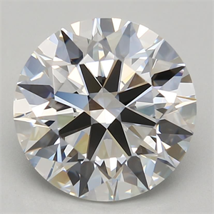 Picture of Lab Grown Diamond 3.72 Carats, Round with Excellent Cut, D Color, IF Clarity and Certified by GIA