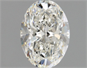 Natural Diamond 0.90 Carats, Oval with  Cut, H Color, VVS2 Clarity and Certified by GIA