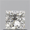 Natural Diamond 0.60 Carats, Princess with  Cut, I Color, VS1 Clarity and Certified by GIA