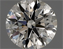 Natural Diamond 0.41 Carats, Round with Excellent Cut, J Color, VS1 Clarity and Certified by GIA