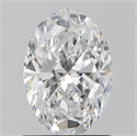 Natural Diamond 1.20 Carats, Oval with  Cut, D Color, VS1 Clarity and Certified by GIA