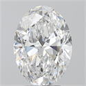 Natural Diamond 3.01 Carats, Oval with  Cut, D Color, VVS2 Clarity and Certified by GIA
