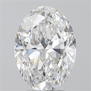 Picture of Natural Diamond 3.01 Carats, Oval with  Cut, D Color, VVS2 Clarity and Certified by GIA
