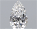 Diamante Natural 0.30 quilates, De pera , Color D, claridad SI1 y certificado GIA