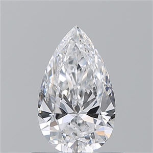 Picture of Natural Diamond 0.66 Carats, Pear with  Cut, D Color, VVS1 Clarity and Certified by GIA