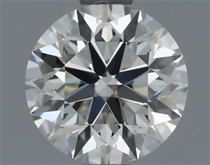 Picture of Natural Diamond 0.70 Carats, Round with Excellent Cut, I Color, VVS1 Clarity and Certified by IGI