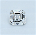Natural Diamond 0.90 Carats, Asscher with  Cut, D Color, VVS2 Clarity and Certified by GIA