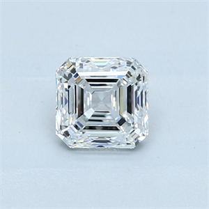 Picture of Natural Diamond 0.90 Carats, Asscher with  Cut, D Color, VVS2 Clarity and Certified by GIA