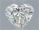 Natural Diamond 0.40 Carats, Heart with  Cut, J Color, VS2 Clarity and Certified by GIA