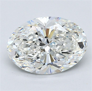 Picture of Natural Diamond 2.20 Carats, Oval with  Cut, H Color, VS2 Clarity and Certified by GIA
