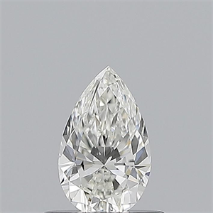 Picture of Natural Diamond 0.50 Carats, Pear with  Cut, H Color, VVS1 Clarity and Certified by GIA