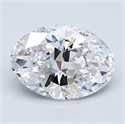 Natural Diamond 3.02 Carats, Oval with  Cut, D Color, VS1 Clarity and Certified by GIA
