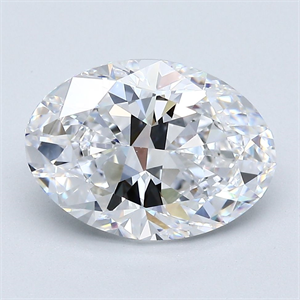 Picture of Natural Diamond 3.02 Carats, Oval with  Cut, D Color, VS1 Clarity and Certified by GIA