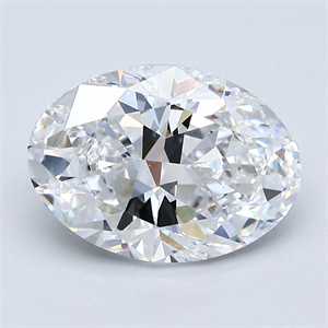 Picture of Natural Diamond 3.02 Carats, Oval with  Cut, D Color, VS1 Clarity and Certified by GIA