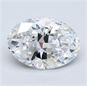 Natural Diamond 3.02 Carats, Oval with  Cut, D Color, VS1 Clarity and Certified by GIA