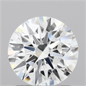 Lab Grown Diamond 1.31 Carats, Round with Ideal Cut, D Color, VS1 Clarity and Certified by IGI