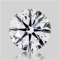 Natural Diamond 0.75 Carats, Round with Excellent Cut, D Color, VVS2 Clarity and Certified by GIA