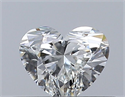 Natural Diamond 0.31 Carats, Heart with  Cut, H Color, VVS2 Clarity and Certified by GIA