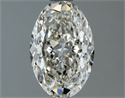 Natural Diamond 1.03 Carats, Oval with  Cut, I Color, VS2 Clarity and Certified by IGI