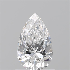 Picture of Natural Diamond 0.70 Carats, Pear with  Cut, D Color, SI1 Clarity and Certified by GIA