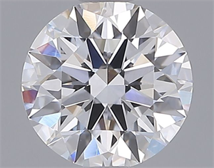 Picture of Lab Grown Diamond 1.01 Carats, Round with Ideal Cut, D Color, VVS2 Clarity and Certified by IGI
