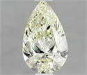 Natural Diamond 0.50 Carats, Pear with  Cut, K Color, VVS1 Clarity and Certified by IGI
