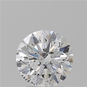 Picture of Natural Diamond 2.25 Carats, Round with Excellent Cut, D Color, SI2 Clarity and Certified by GIA