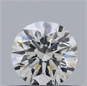 Natural Diamond 0.45 Carats, Round with Excellent Cut, H Color, VVS2 Clarity and Certified by GIA
