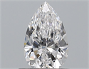Natural Diamond 0.51 Carats, Pear with  Cut, D Color, VVS1 Clarity and Certified by GIA