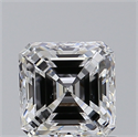 Natural Diamond 0.90 Carats, Asscher with  Cut, D Color, VS1 Clarity and Certified by GIA