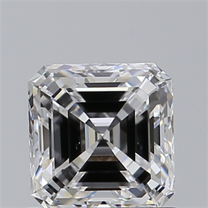 Picture of Natural Diamond 0.90 Carats, Asscher with  Cut, D Color, VS1 Clarity and Certified by GIA